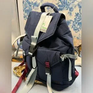 Ganni | Bags | Ganni Nwt Recycled Tech Backpack Peacoat Blue  display picture 2